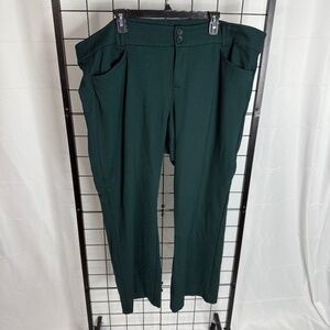 Torrid 26T Green Studio Bootcut Suit Pants